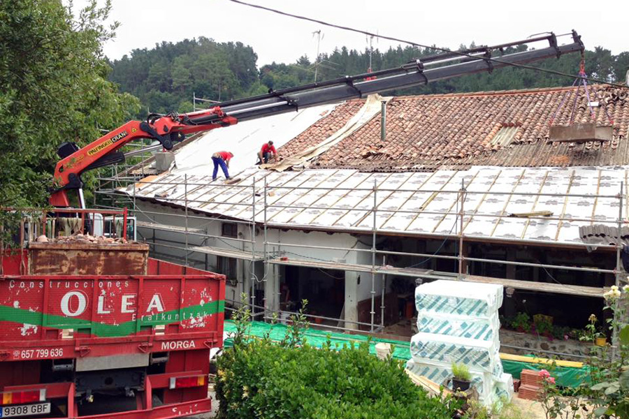 proceso de reforma tejado vivienda