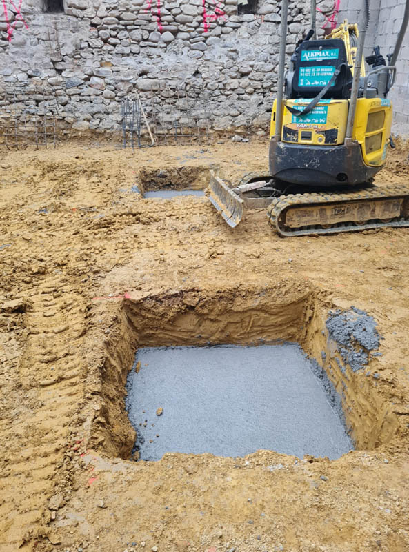 proceso de cimentación vivienda