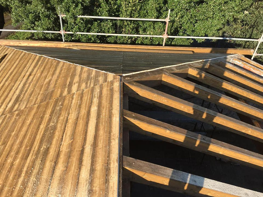 proceso instalación cubierta madera