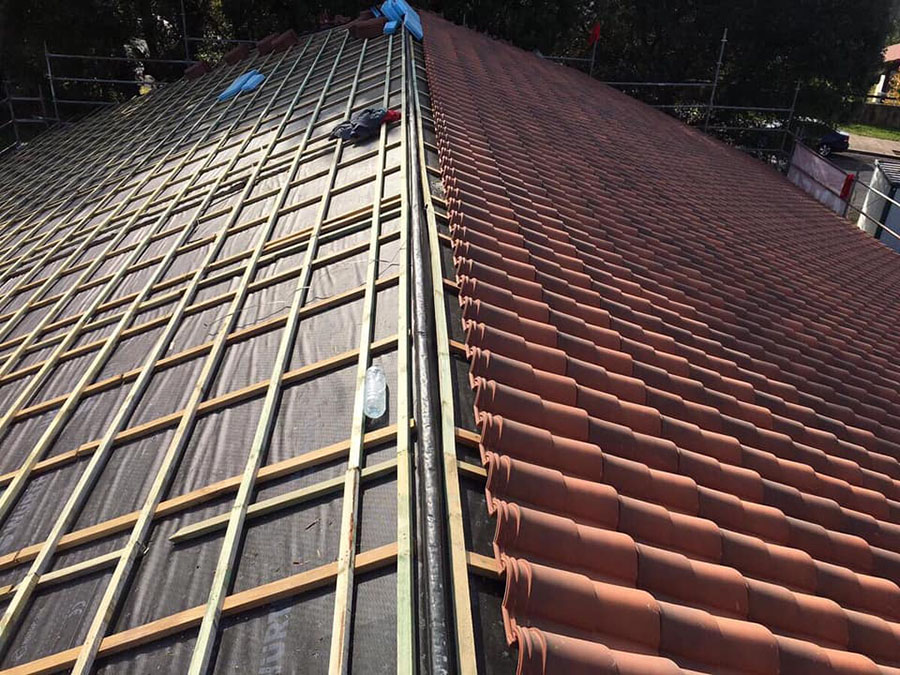 proceso instalación tejado