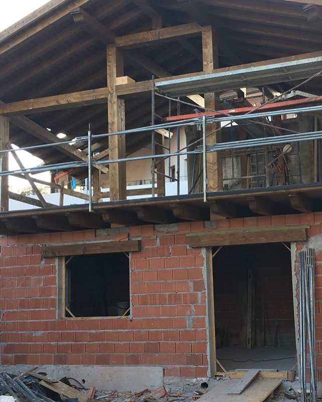 proceso construcción vivienda con estructura de madera
