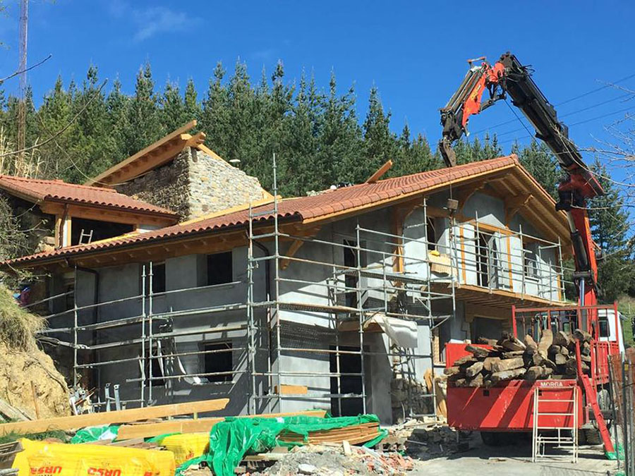 proceso avanzado de construcción de vivienda