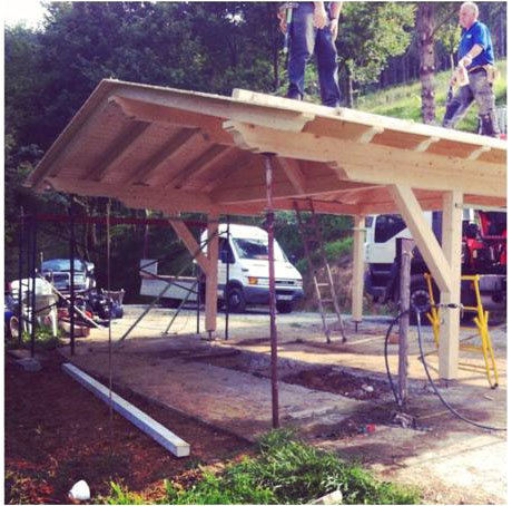 estructura de madera