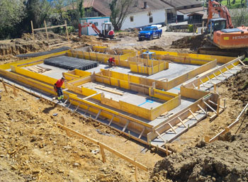 cimentación de vivienda