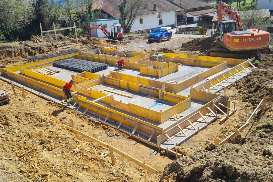 vista de cimentación de vivienda 2